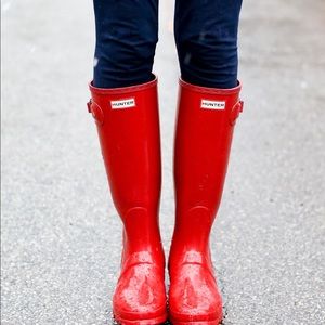 Red Original Hunter Boots